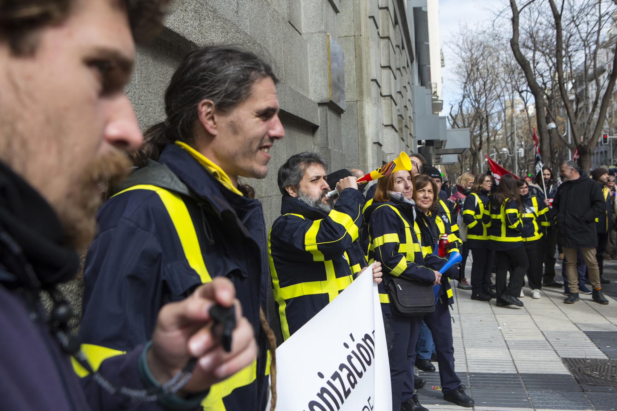 Huelga de Correos_concentración en la Sede Central - 12